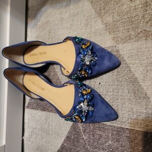 Ivanka Trump Bejeweled Flats, Size 8M
